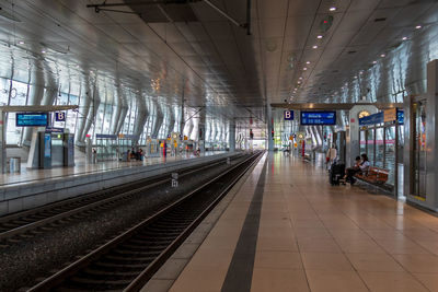 Railroad station platform