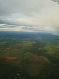 Aerial view of landscape against sky