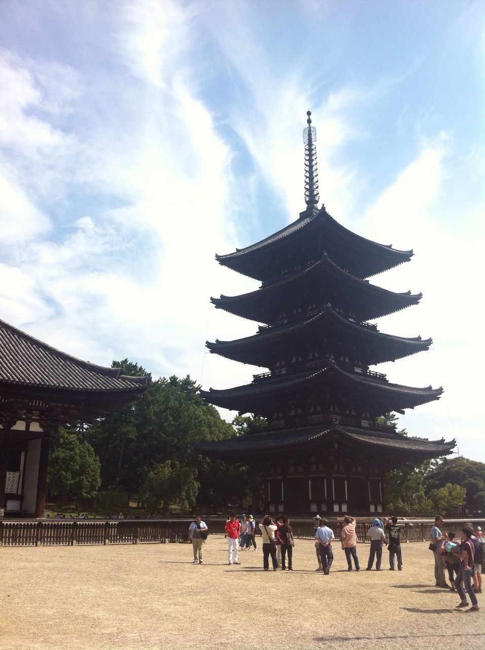 large group of people, architecture, built structure, building exterior, sky, person, famous place, travel destinations, leisure activity, tourism, lifestyles, tree, men, travel, tourist, religion, place of worship, vacations, cloud - sky