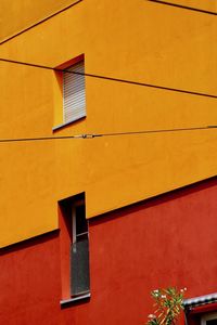 Low angle view of orange building