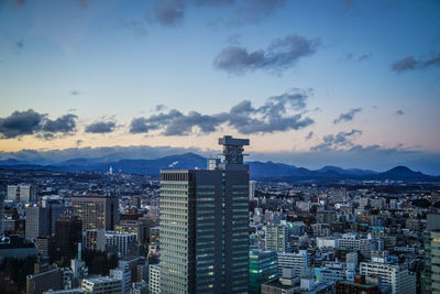 Cityscape against sky