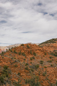 Airport mesa vortex with people on the mound in sedona arizona usa