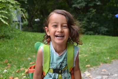 Portrait of smiling girl