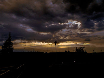 Low angle view of dramatic sky