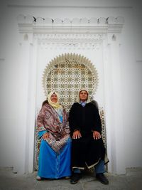 Senior couple with traditional clothes