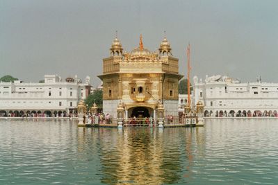 View of historic building against clear sky