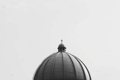 High section of church against clear sky