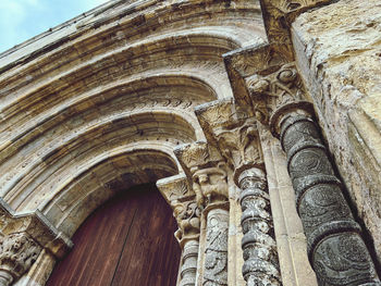 Low angle view of historic building