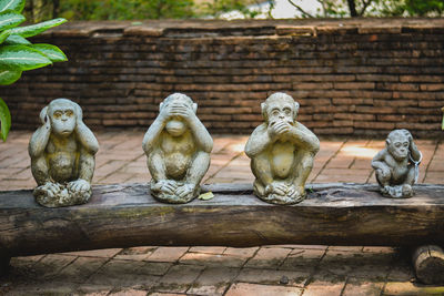 Statues on wall