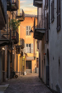 Alley amidst buildings in town