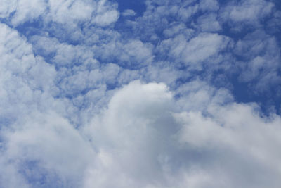 Low angle view of clouds in sky