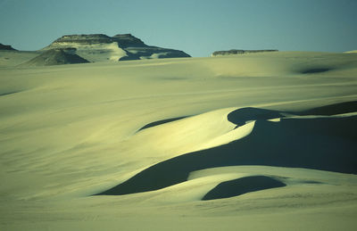 Scenic view of desert against sky