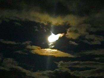 Low angle view of cloudy sky