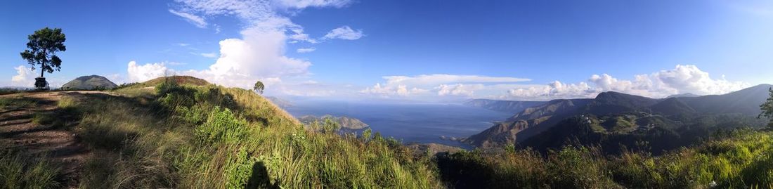 Panoramic view of sea against sky