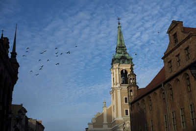 Low angle view of a building against sky