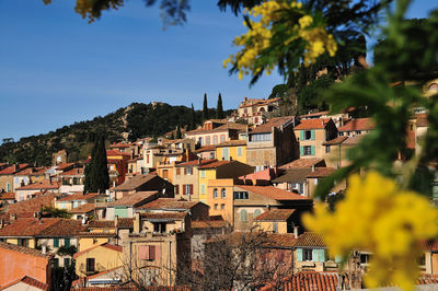 Townscape against sky