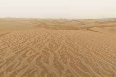 Scenic view of desert against sky