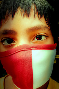 Close-up portrait of boy