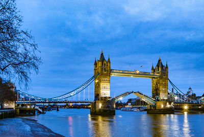 View of bridge over river