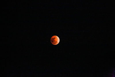 View of moon at night