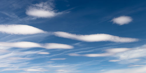 Low angle view of clouds in sky