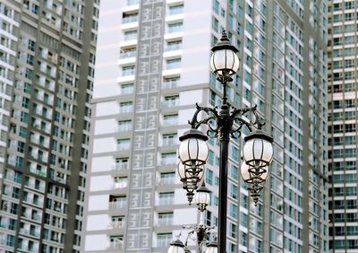 Low angle view of buildings in city