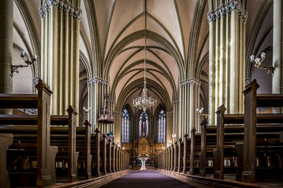 Walkway in the church