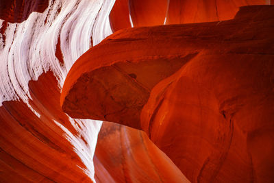 Low angle view of rock formation