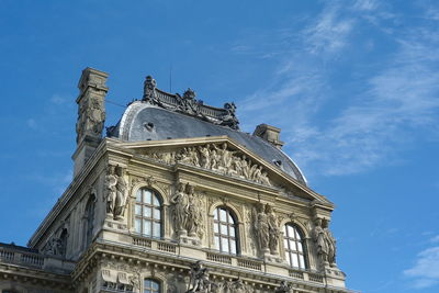 Low angle view of historical building against sky