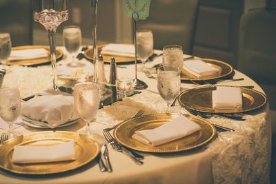 Food on table