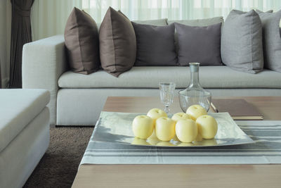 Vegetables on table at home