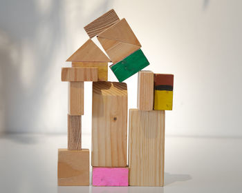 Close-up of stuffed toy on wooden table