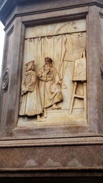 Low angle view of statue