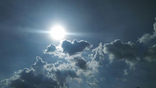 Low angle view of clouds in sky
