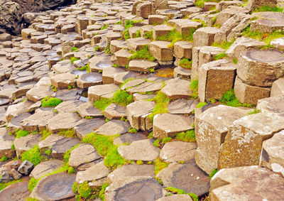 Full frame shot of stone wall