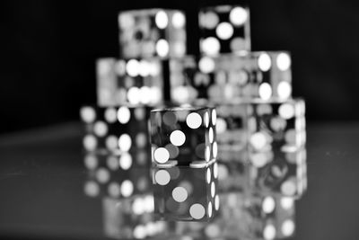 Close-up of chess pieces