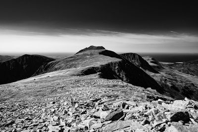 Scenic view of mountain against sky