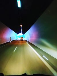 Illuminated tunnel