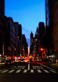 City street at night