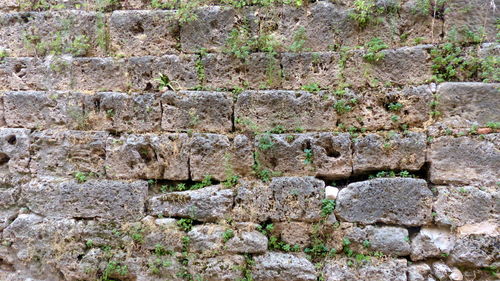 Full frame shot of stone wall