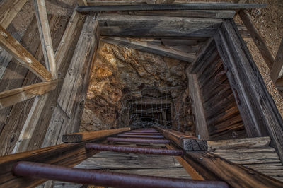 Interior of abandoned building