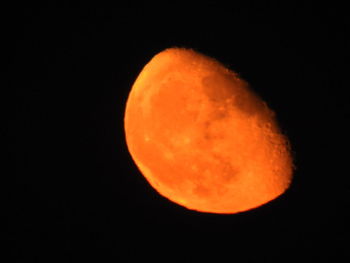 Close-up of moon against dark sky