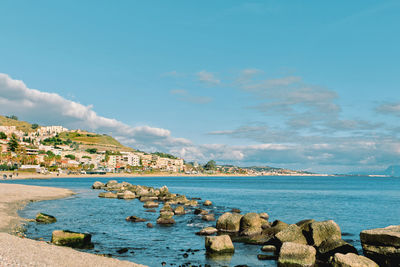 Scenic view of sea against sky