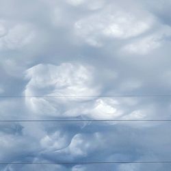 Low angle view of cloudy sky