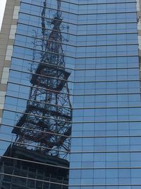 Low angle view of modern building against sky