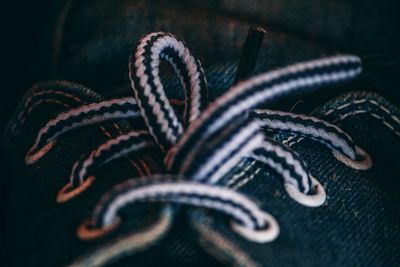 High angle view of feather on table