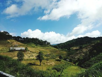 Scenic view of landscape against sky