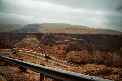 High angle view of landscape against sky