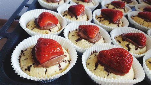 Close-up of cupcakes