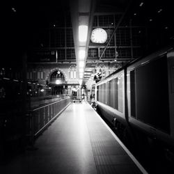 Railroad station platform